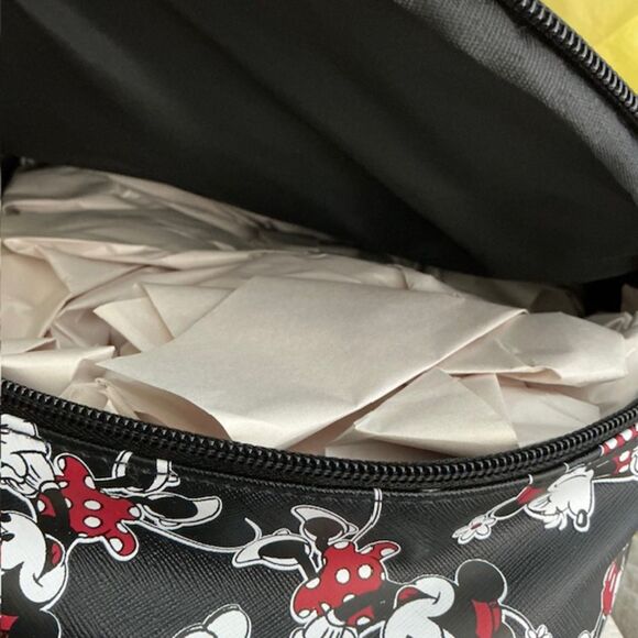 Disney Bioworld Mickey and Minnie Mouse Mini Backpack Black NWT *** - Picture 5 of 13